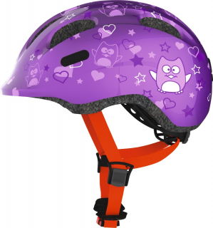 ABUS kerékpáros gyerek sisak Smiley 2.0, In-Mold, purple star,